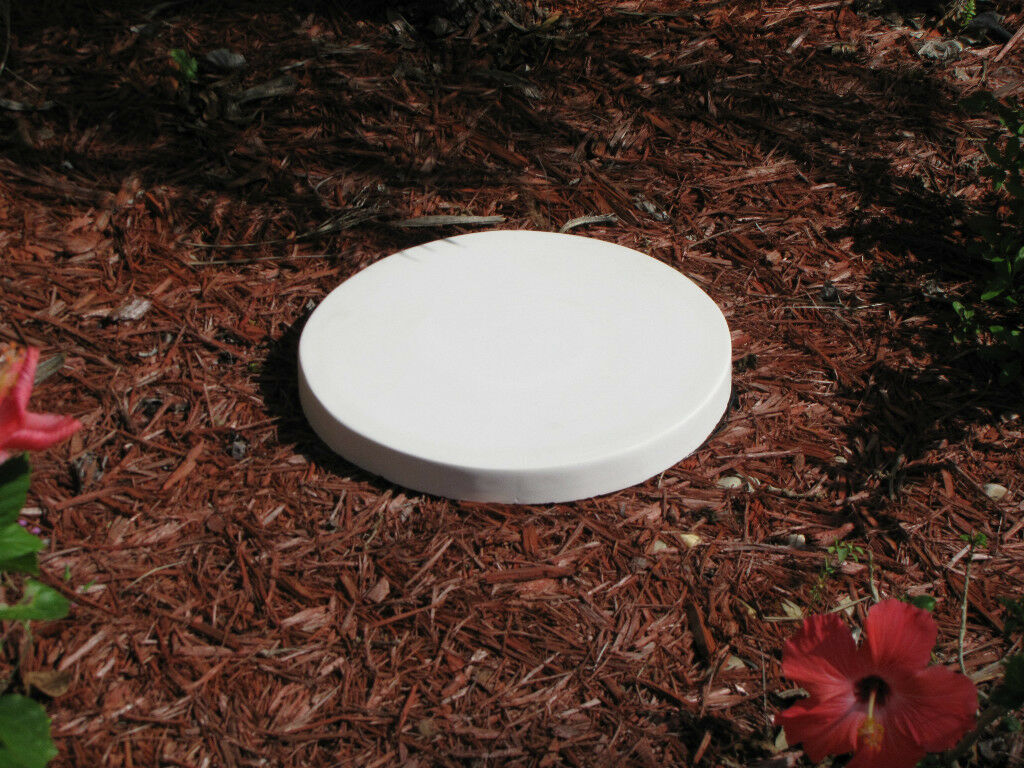 16"x2" ROUND PLAIN CONCRETE STEPPING STONE MOLD, MOULD MAKE FOR