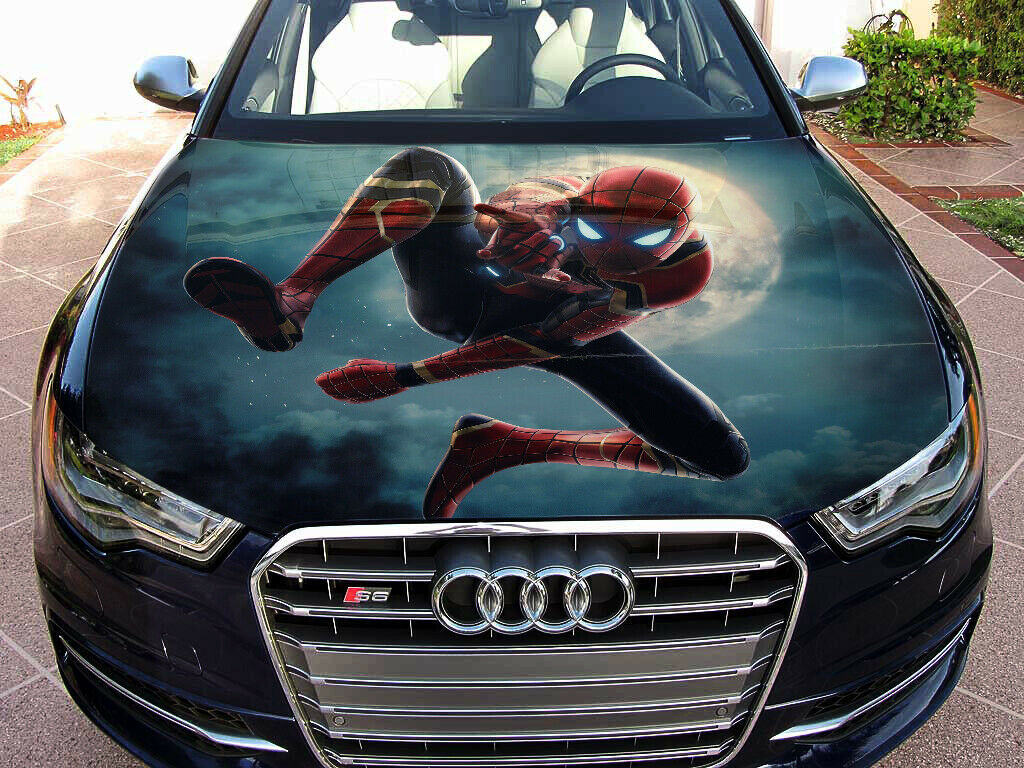 Amazing SpiderMan Vinyl Sticker Car Hood Wrap Full Color Graphics