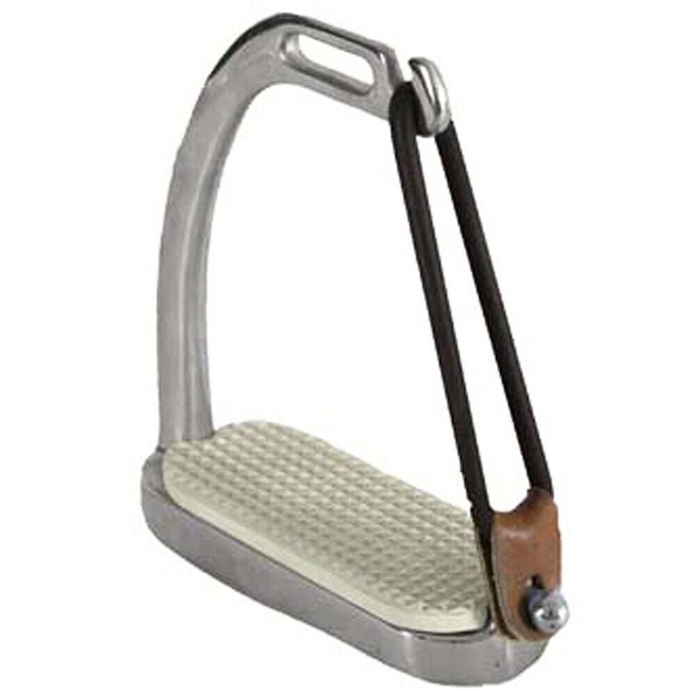 41/2" HILASON WESTERN STAINLESS STEEL PEACOCK HORSE STIRRUPS PAIR