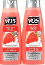 2 Alberto VO5 12.5 Oz Moisture Milks Strawberries & Cream Moisturizing Shampoo