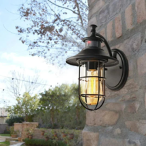 Classic Exterior Porch Light with Motion Sensor Wall Mount - Size: 12.5" x 9.5" image 2