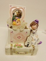 SCHMID Revolving Ceramic Music Box Clown Signed Numbered "All I ask of You" VTG - $59.92
