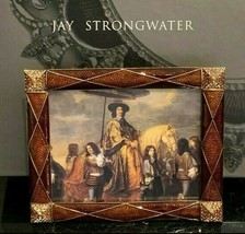 Jay Strongwater New Harlequin Argyle Picture Frame in Original Box 3.5 X... - $300.00