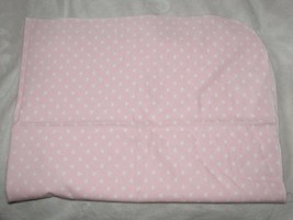 Baby Girl Cotton Flannel Receiving Swaddle Blanket Carters White Pink Heart - $24.74
