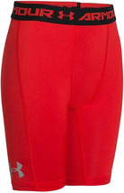 Under Armour Youth Boys' UA CoolSwitch Fitted Shorts, Red, Medium - $17.81