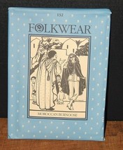 Vintage  Folkwear Pattern #132 Moroccan Burnoose - New/Uncut - $10.40