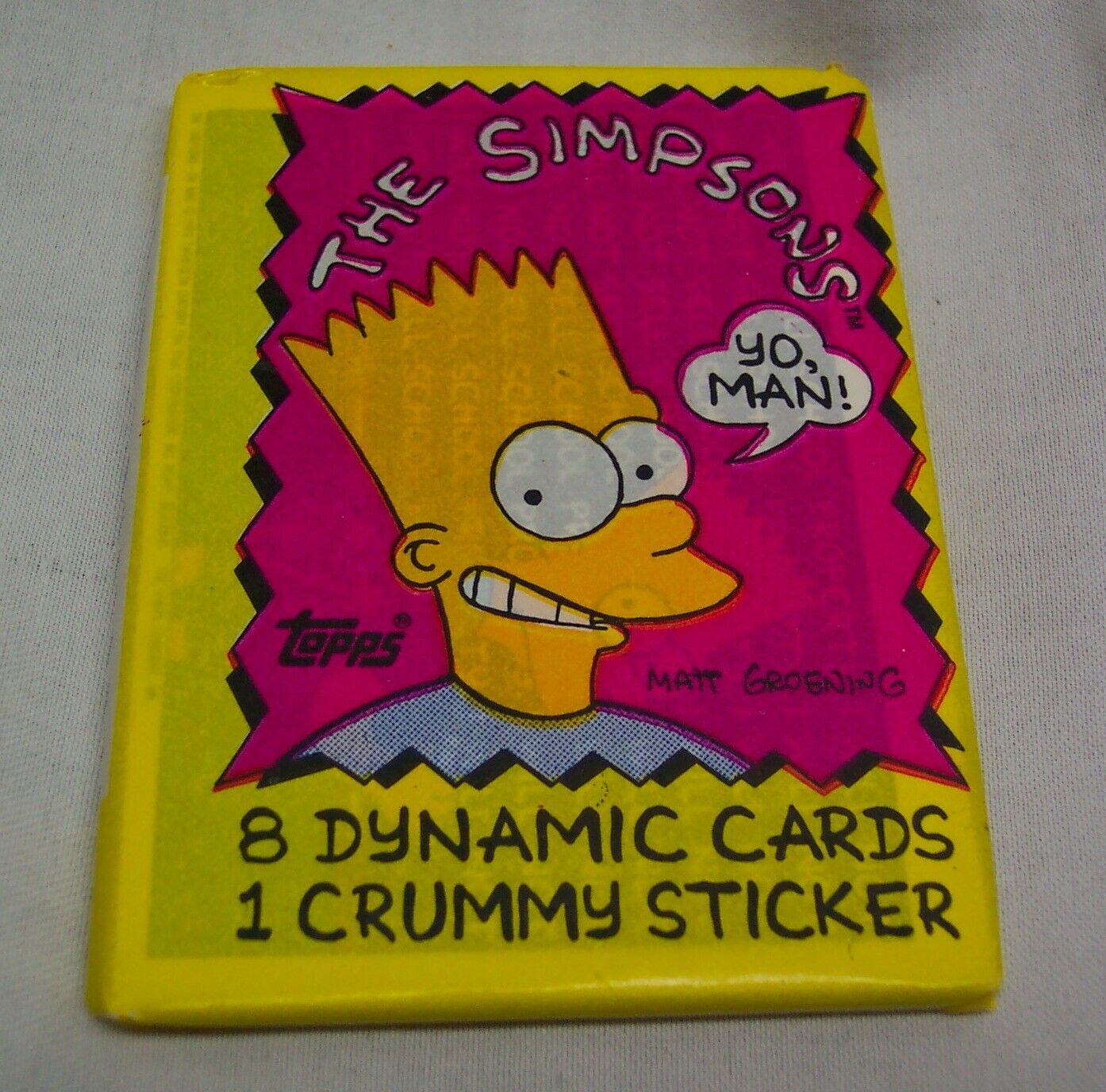 Vintage 1990 TOPPS THE SIMPSONS Bart Simpson Unopened Wax Pack of Cards