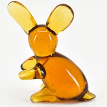 Handmade Brown Kangaroo Tiny Miniature Micro Mini Lampworking Glass Figurine image 3