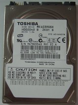 New 40GB Toshiba MK4039GSX 2.5" 9.5MM Sata Drive HDD2D40 Free Usa Shipping - $39.15