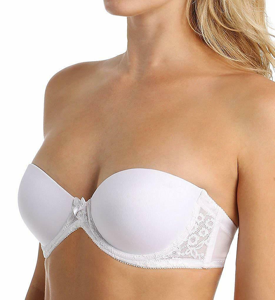 Va Bien WHITE Sweetheart Strapless PushUp Bra, US 38B, UK 38B Bras