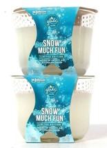 2 Glade 6.8 Oz Limited Edition Snow Much Fun Frosty Air & Cooling Snow Candle