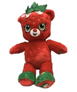 Build A Bear Shopkins Large Plush Strawberry Kiss Teddy Bear Stuffed Ani... - $17.32