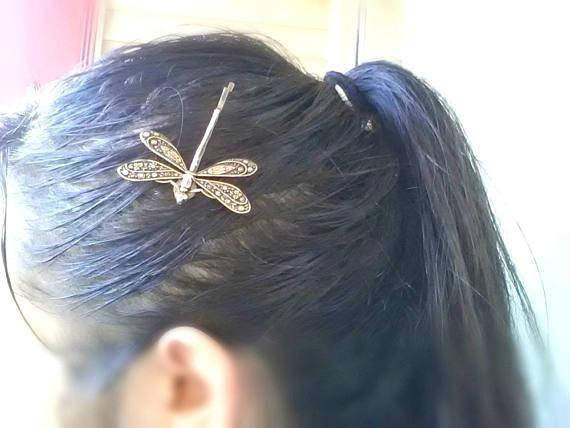Light Blue Patina Dragonfly Bobby Pin Light And 50 Similar Items