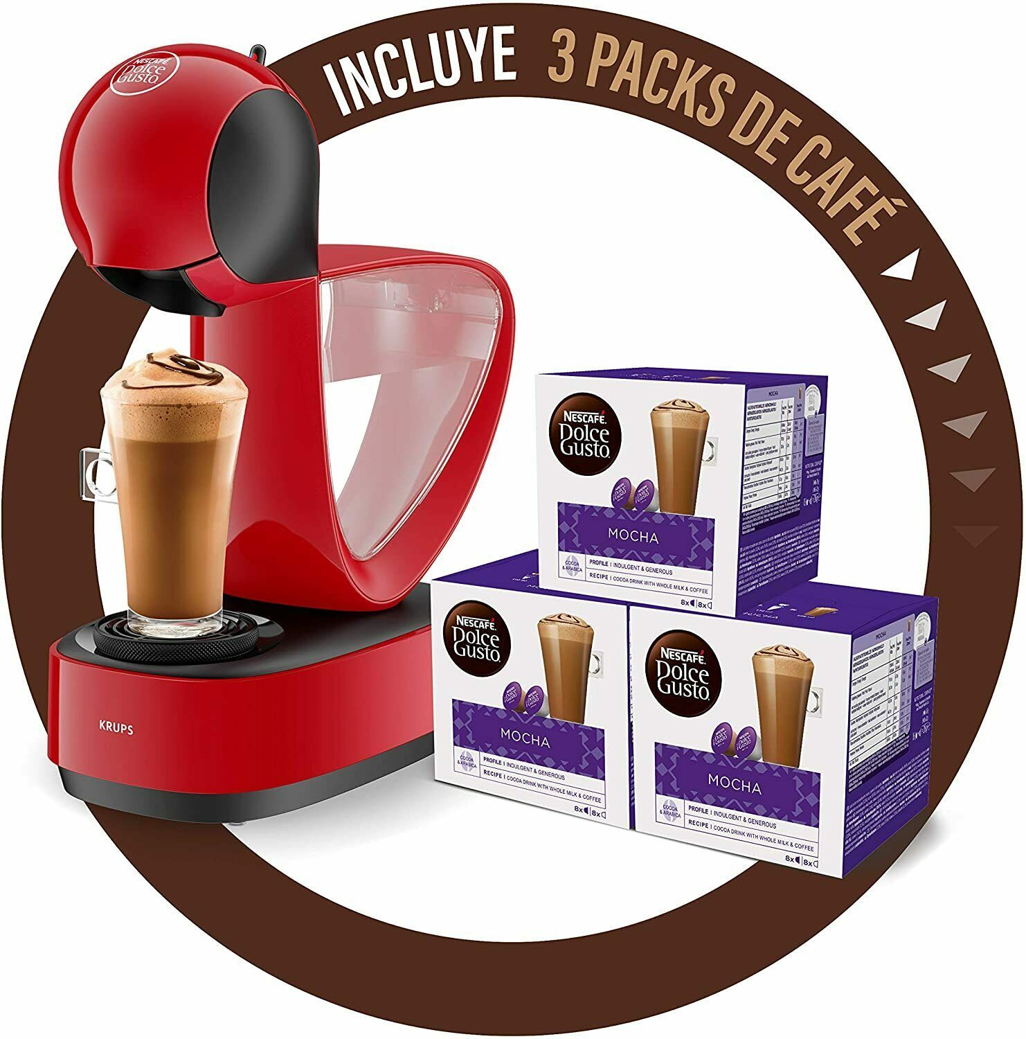 Krups Dolce Gusto Infinissima KP1705 Coffee Maker Capsules Gusto15 ...