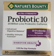Nature's Bounty Probiotic 10 30 Capsules Ultra Strength Exp. 6/2024