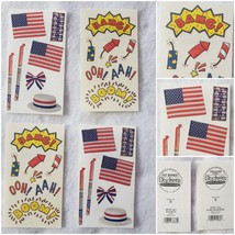 Lot of Four Frances Meyer Sticker Sheets Made in USA July 4th Fireworks ... - $9.49
