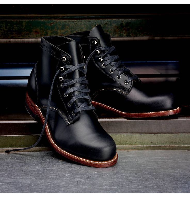 high ankle leather boots for men