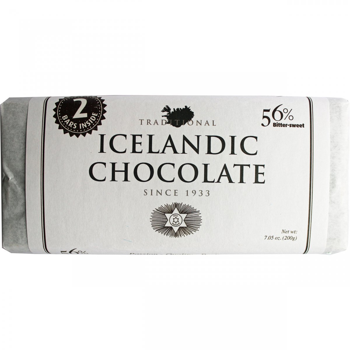 Noi Sirius- 56% Traditional Icelandic Chocolate - Chocolate Blocks