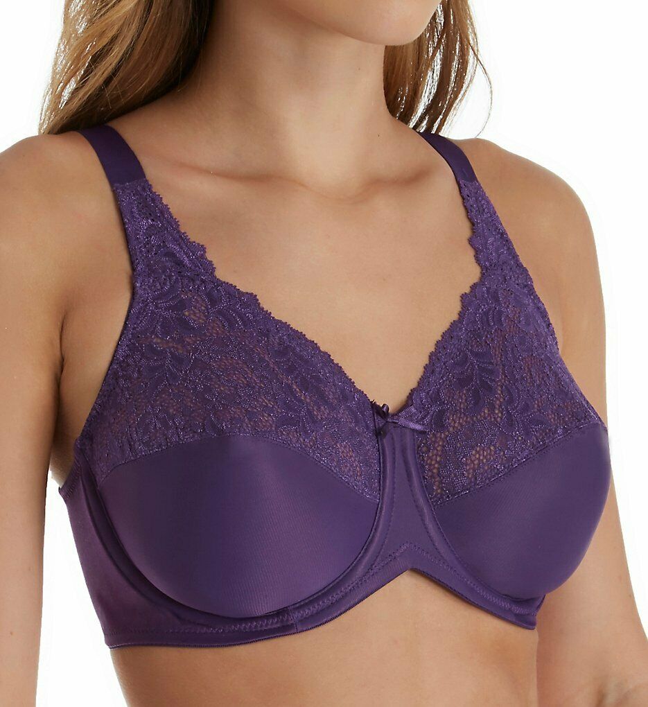 Lilyette PURPLE VISTA Comfort Lace Minimizer Bra, US 34D, UK 34D Bras