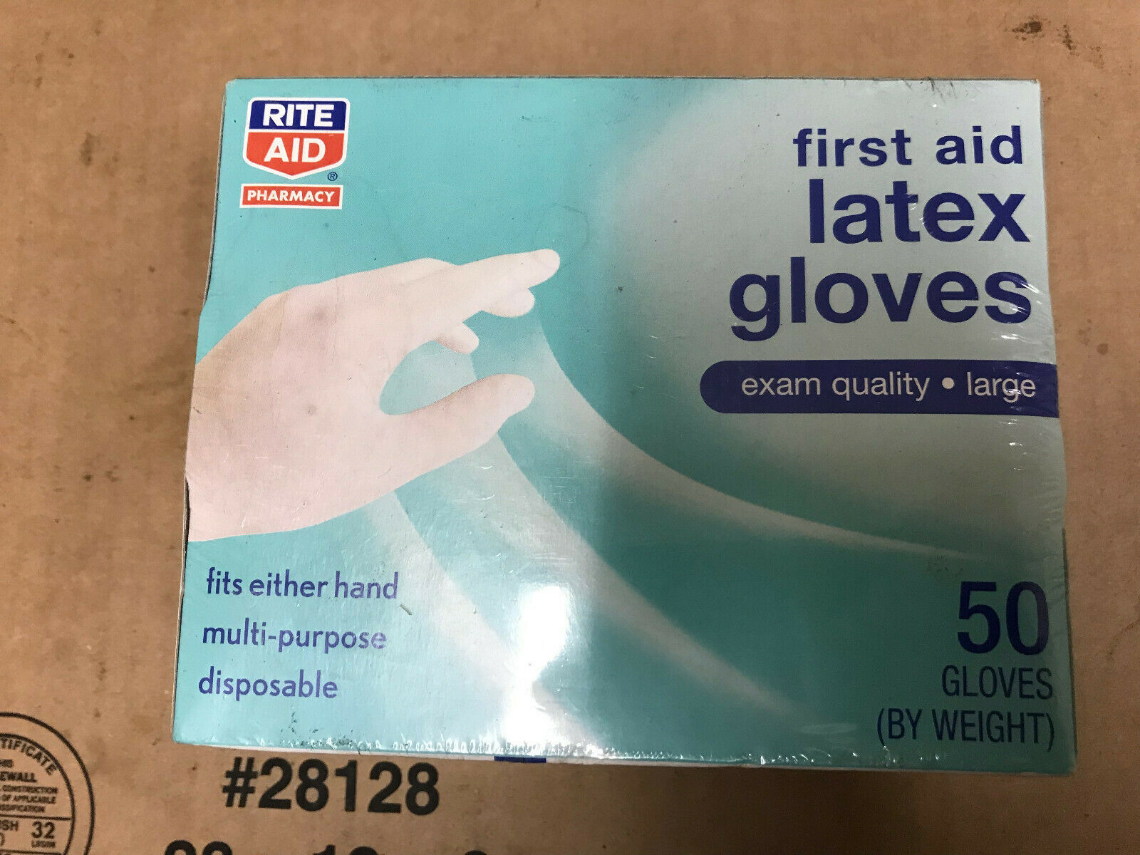 Rite Aid Latex Exam Quality Medical Gloves, MultiPurpose 50 Ct CHOOSE