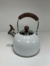 ROCKURWOK Tea Kettle Stovetop Whistling Teapot Stainless Steel White *READ* - $29.69
