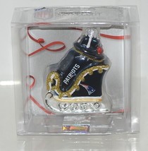 Boelter Topperscot Blown Glass New England Patriots Sleigh Ornament NFL Licensed image 1
