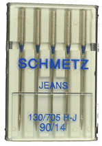SCHMETZ Jeans/Denim Sewing Machine Needles Size 14, J-90B - $6.57