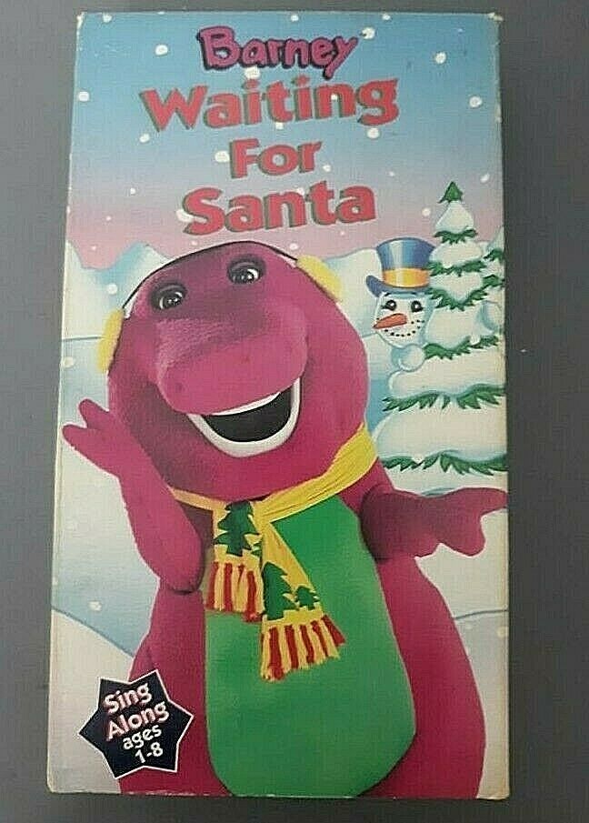Barney Waiting For Santa Vhs Sing Along 1992 And 30 Similar Items