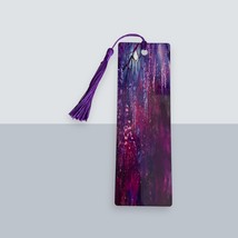 Wisteria Spells Small Metal Bookmark with Purple Tassel - $6.75