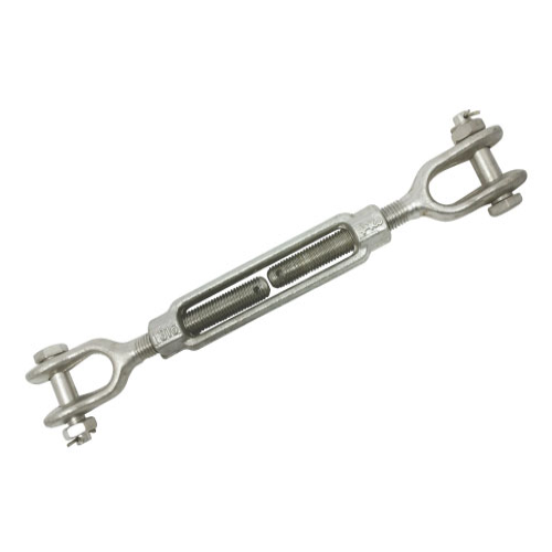 Jaw / Jaw Turnbuckle, 3/8" x 6" Takeup, T316 Stainless Steel WLL