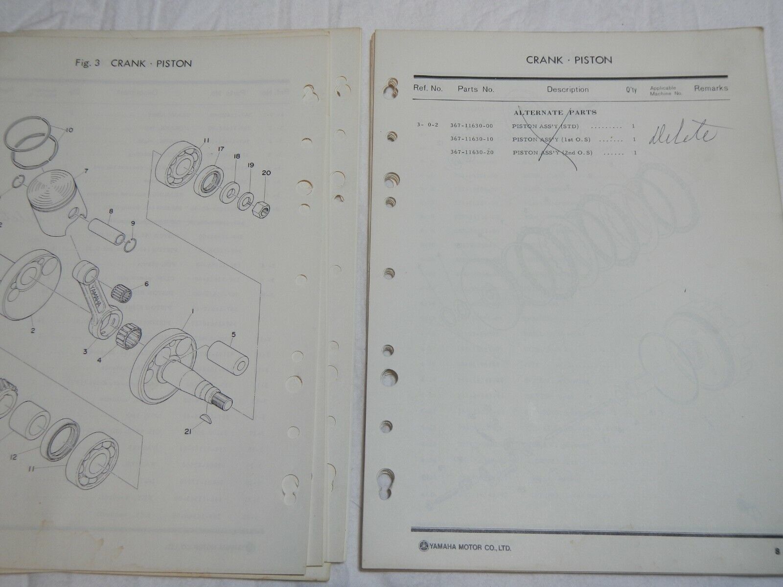 1974 Yamaha YZ80 Parts book manual catalog and 50 similar items