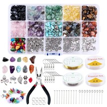 Natural Stone Beads Set Multicolor Irregular Gemstones Healing Crystal Loose Roc - $39.41