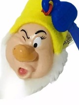 Mc Donalds Disney Snow White Key Chain Sneezy Plush Doll Head Collectible - $19.98
