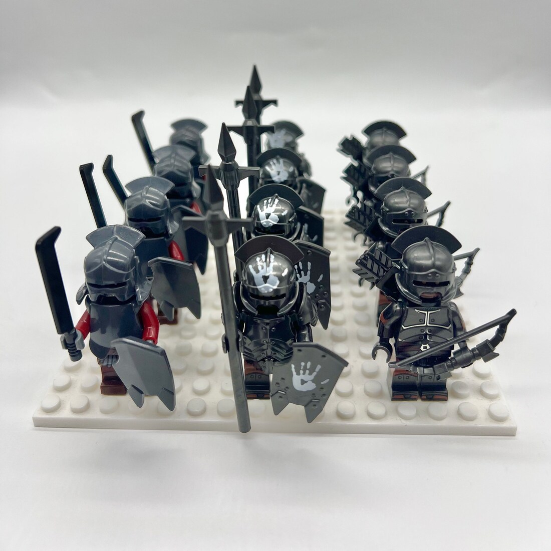 12pcs The Lord of the Rings Uruk-hai Heavy Infantry Archers Orc Army ...