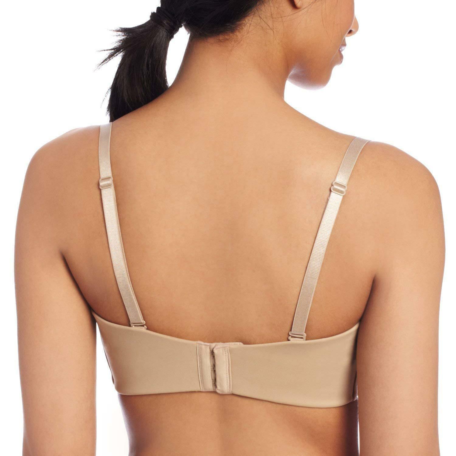 Lilyette BODY BEIGE Tailored Strapless Minimizer Bra, US 34C Bras