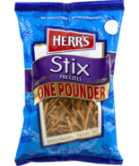 Herr&#39;s Stix One Pounder Pretzels- No Cholesterol, No Preservatives - $29.65+