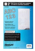 Headline Sign 2&quot; Self Stick Silver Permanent Letters &amp; Numbers, Helvetic... - $9.95