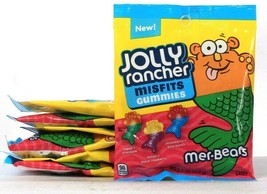 7 Bags Jolly Rancher 3.7 Oz Misfits Gummies Mer-Bears Candy Best By 7/2022