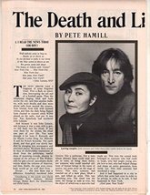 John Lennon original clipping magazine photo 4pg 8x10 #R1743 - $4.89