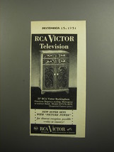1951 RCA Victor Rockingham Television Advertisement - $14.99
