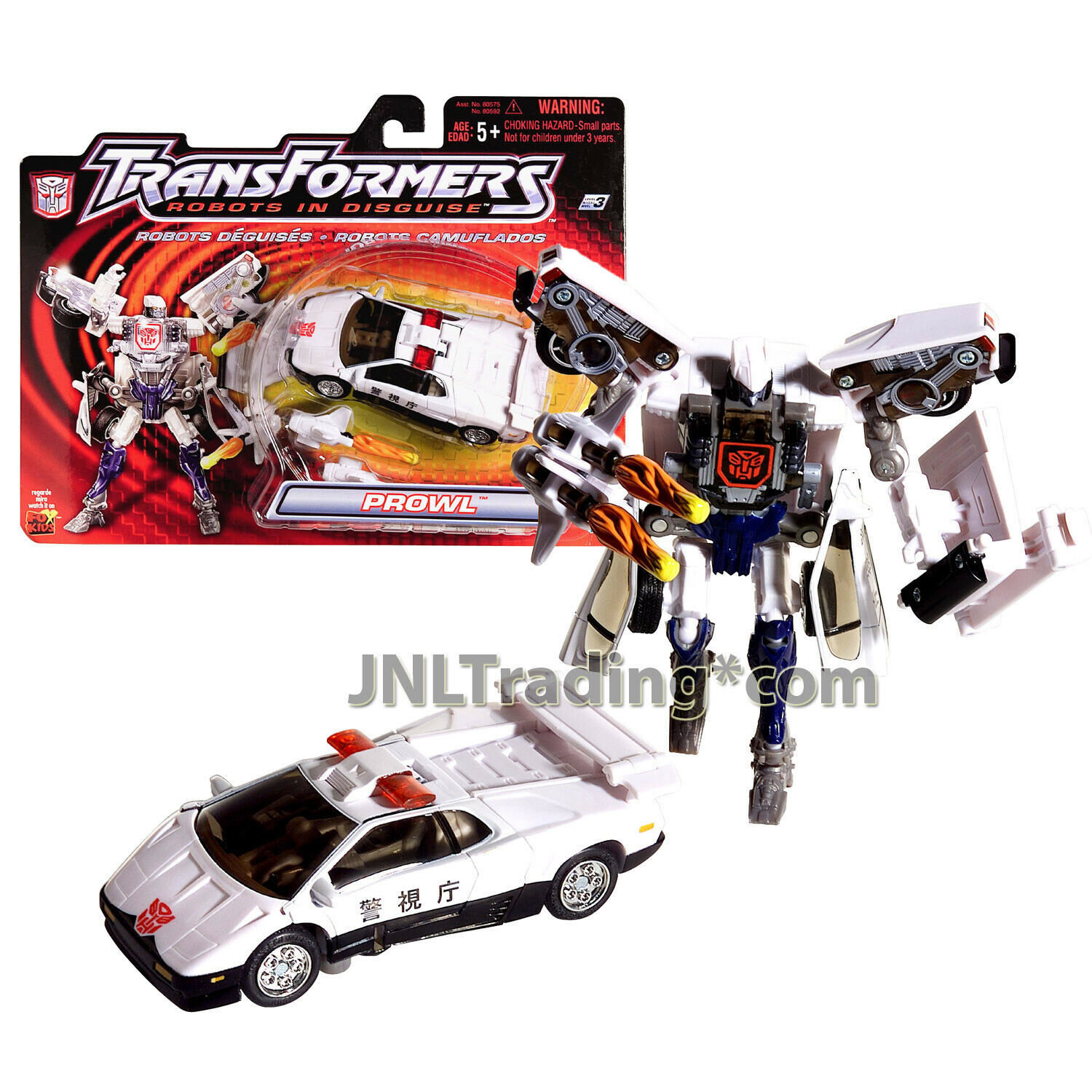 Year 2001 Hasbro Transformers Robots In Disguise Combiners 5" Figure PROWL - £74.28 GBP