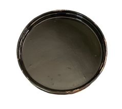 Black Maitland Smith Round Lacquered Box 12x12" Artichoke Design Decorative image 10