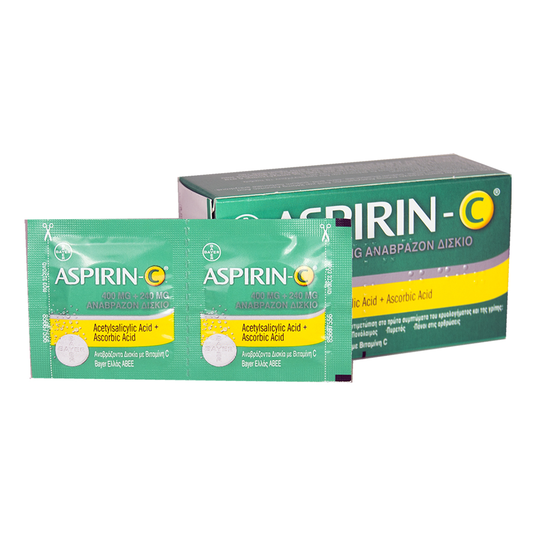 BAYER ASPIRIN C Acetylsalicylic Acid 400mg with Vitamin C 10