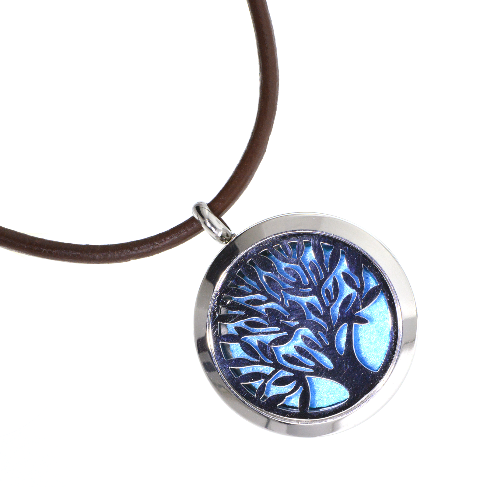 Essential Oil Locket Tree Life Pendant Necklace Aromatherapy Mothers Day Gift