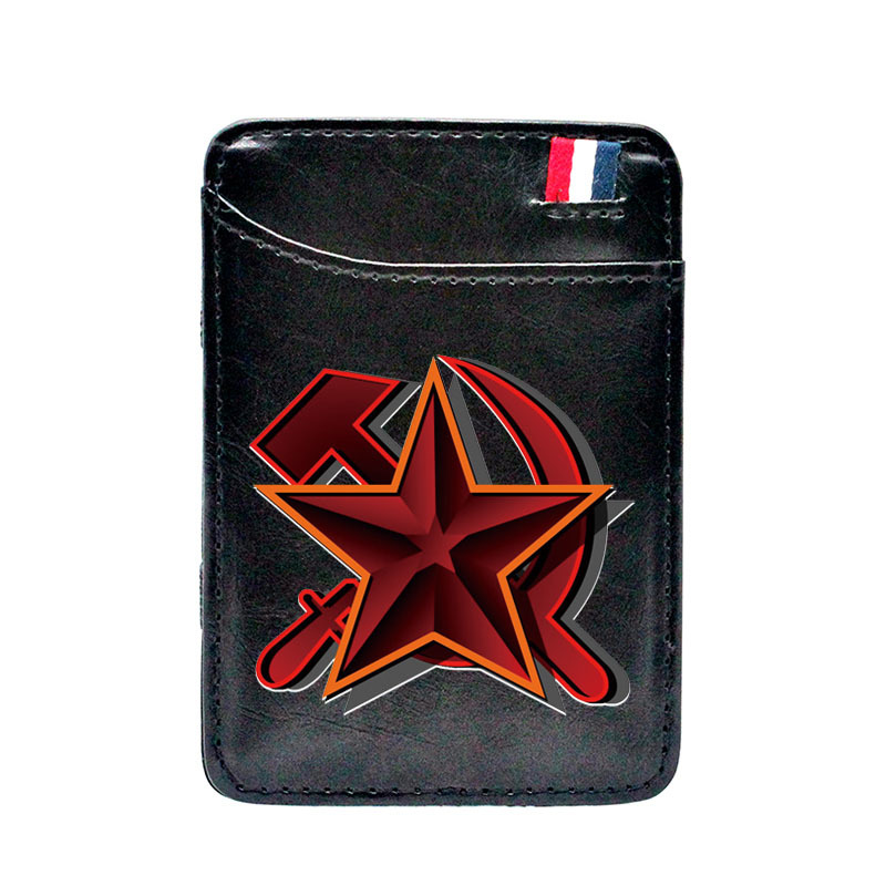 Primary image for High Quality Communist Sickle Hammer Printing Leather Magic Wallet Clic Men Wome