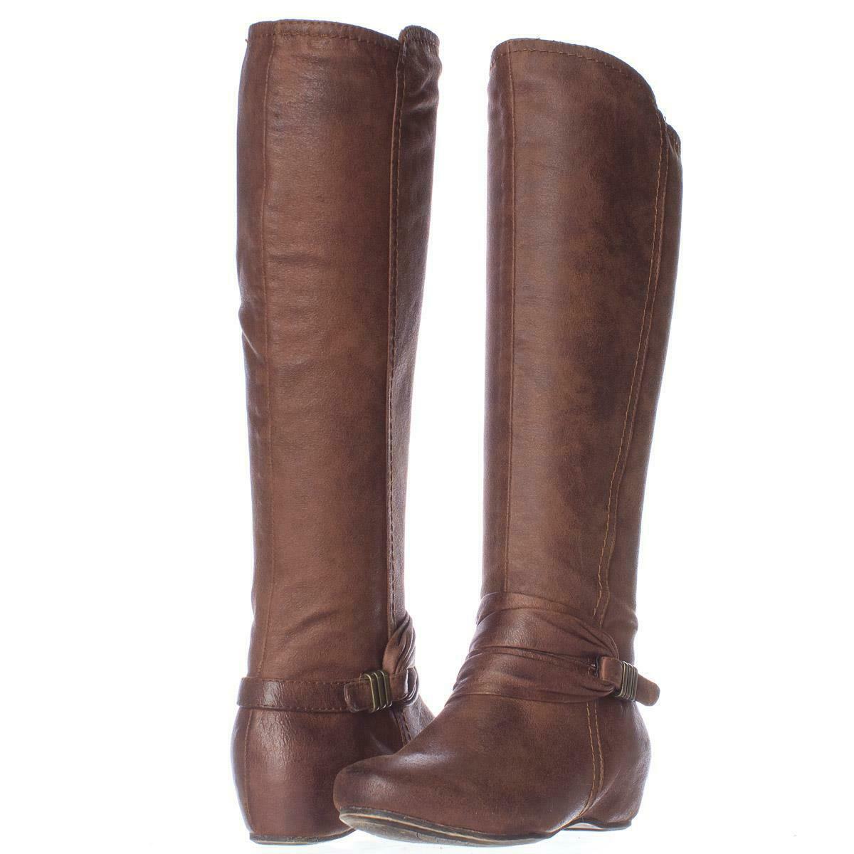 knee high hidden wedge boots