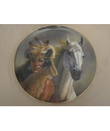 CHIEF CRAZY HORSE collector plate GREGORY PERILLO Chieftain INDIAN Nativ... - $77.35