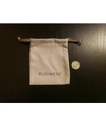 NEW Rudiment gray brown drawstring microfiber pouch Jewelry bag gift 4.2... - $9.89