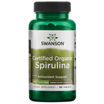 Swanson certified organic spirulina 500 mg 180 Tablets - $32.68