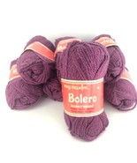 Mary Maxim Bolero Chunky Yarn 70% Orlon 30% Wool 50g Plum Wine 165 Purpl... - $27.71